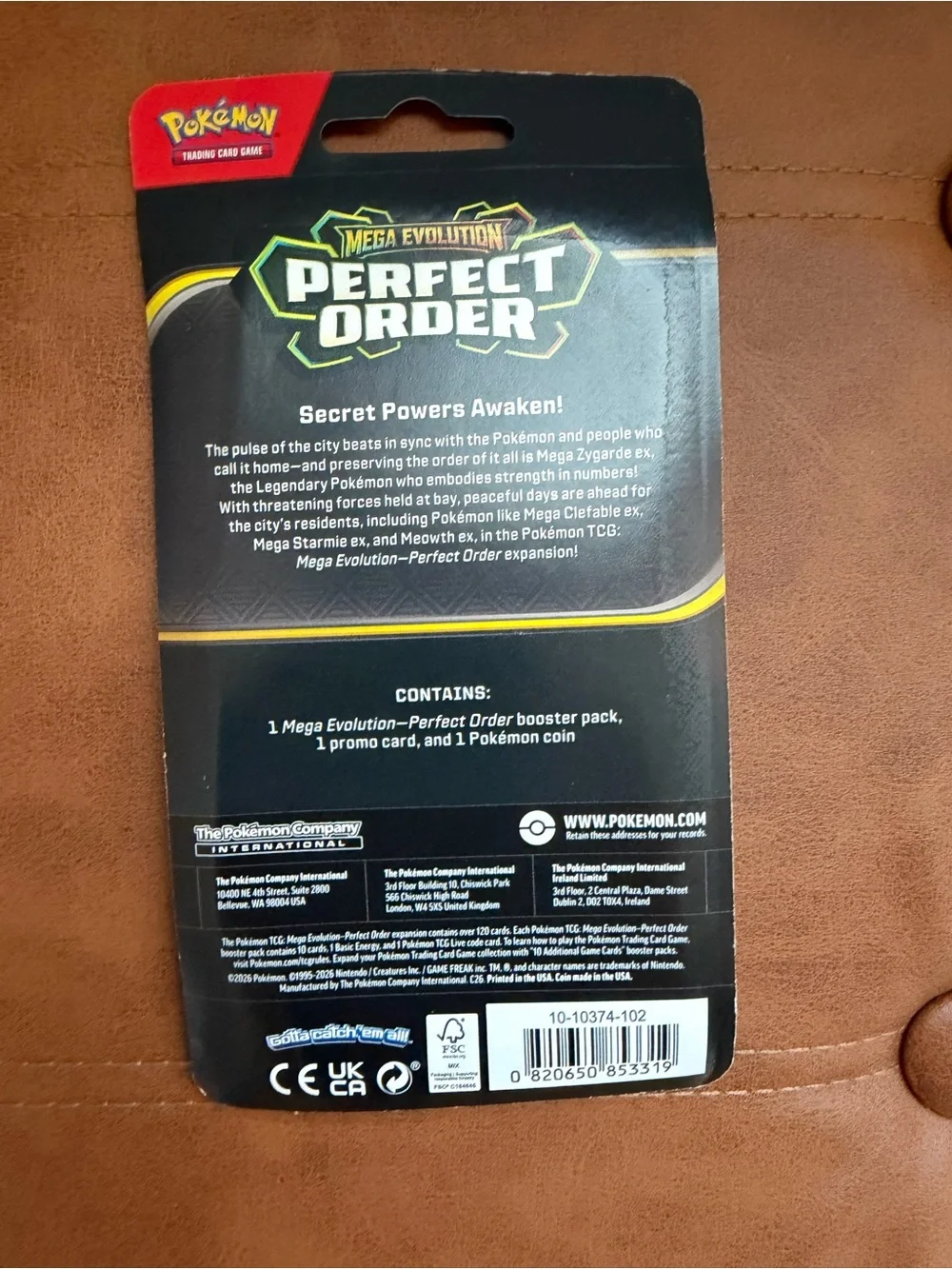Pokémon TCG Mega Evolution — Perfect Order Blister Pack ✨